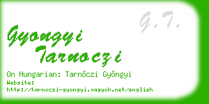 gyongyi tarnoczi business card