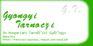 gyongyi tarnoczi business card